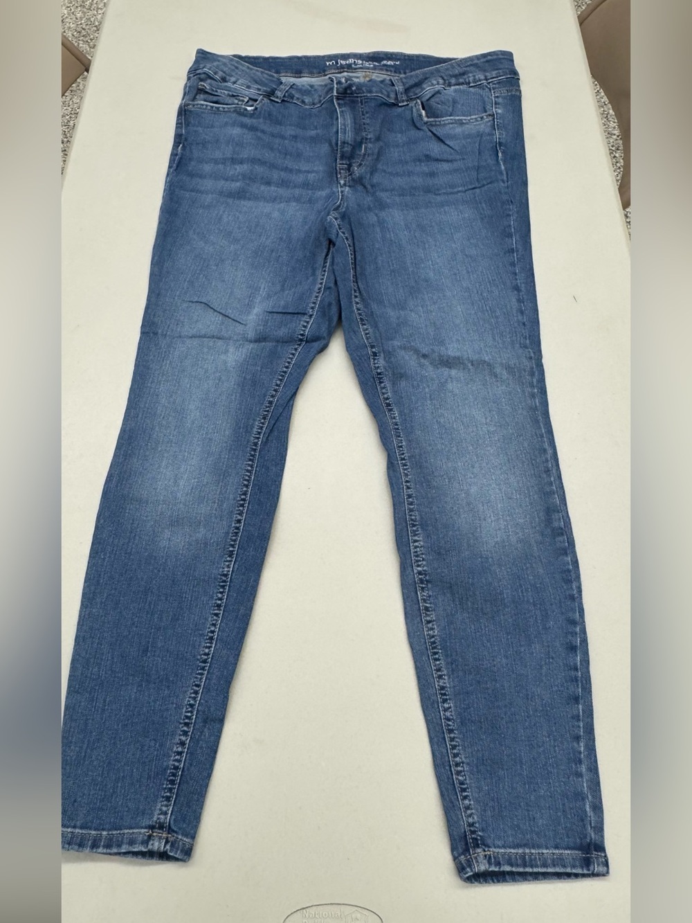 Maurices Women's Mid rise Skinny Jeans in Medium Blue Wash